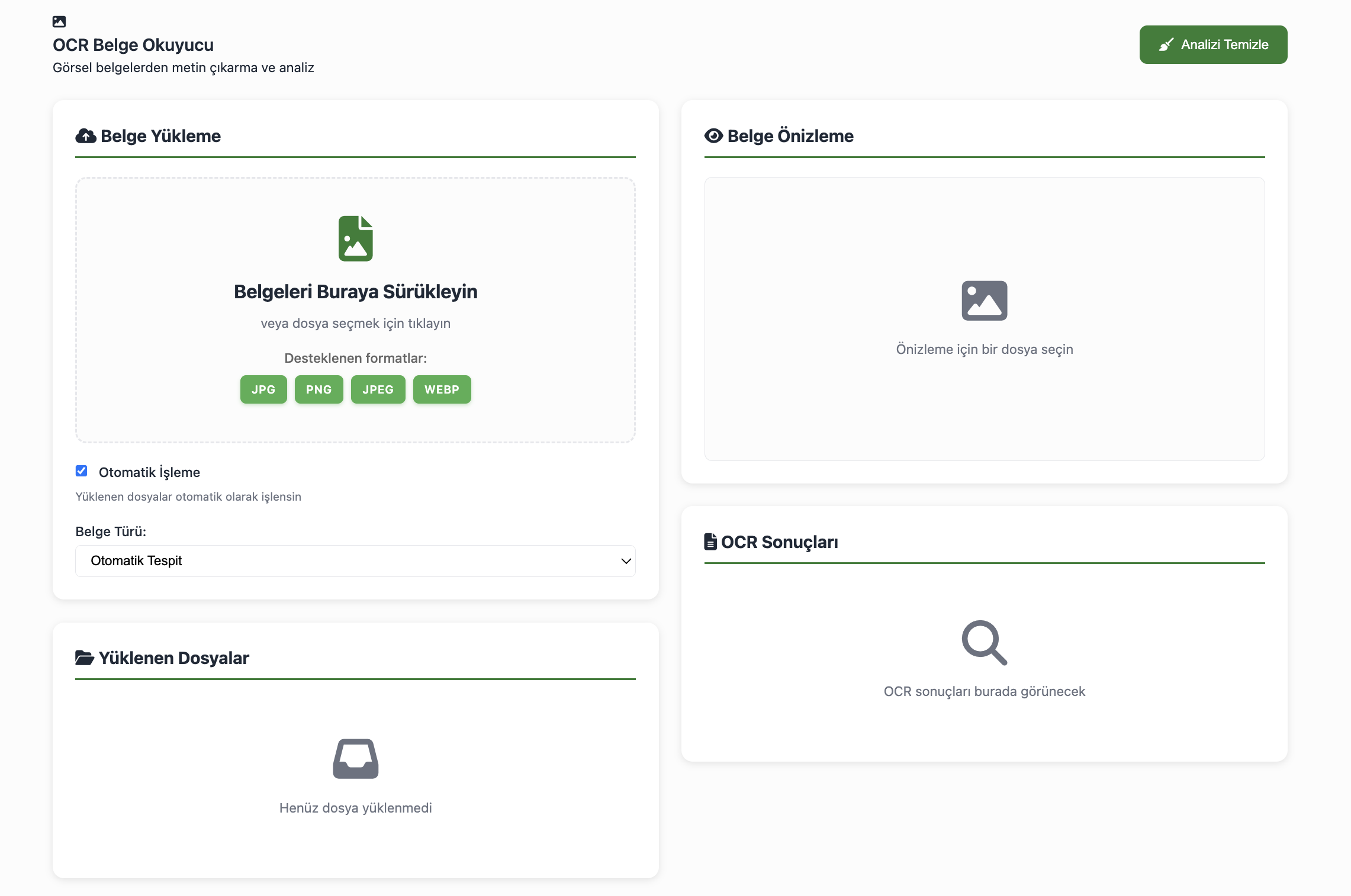 Yapay Zeka OCR Özelliği - Otomatik Fatura Okuma ve İşleme